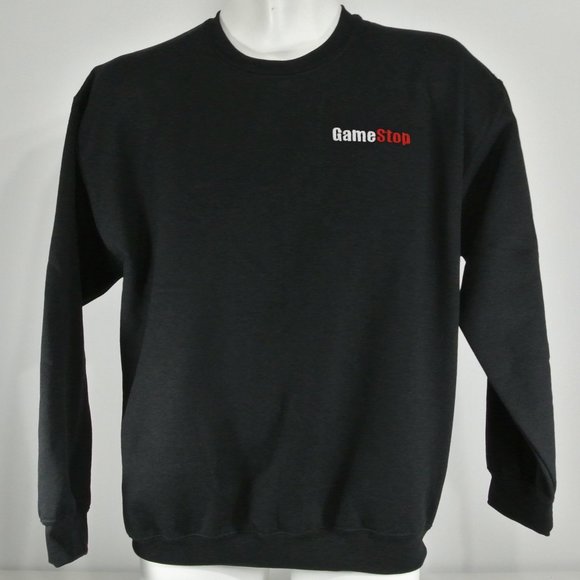 GAMESTOP Video Game Store Employee Uniform Black Sweatshirt Size M Medium - Picture 2 of 7